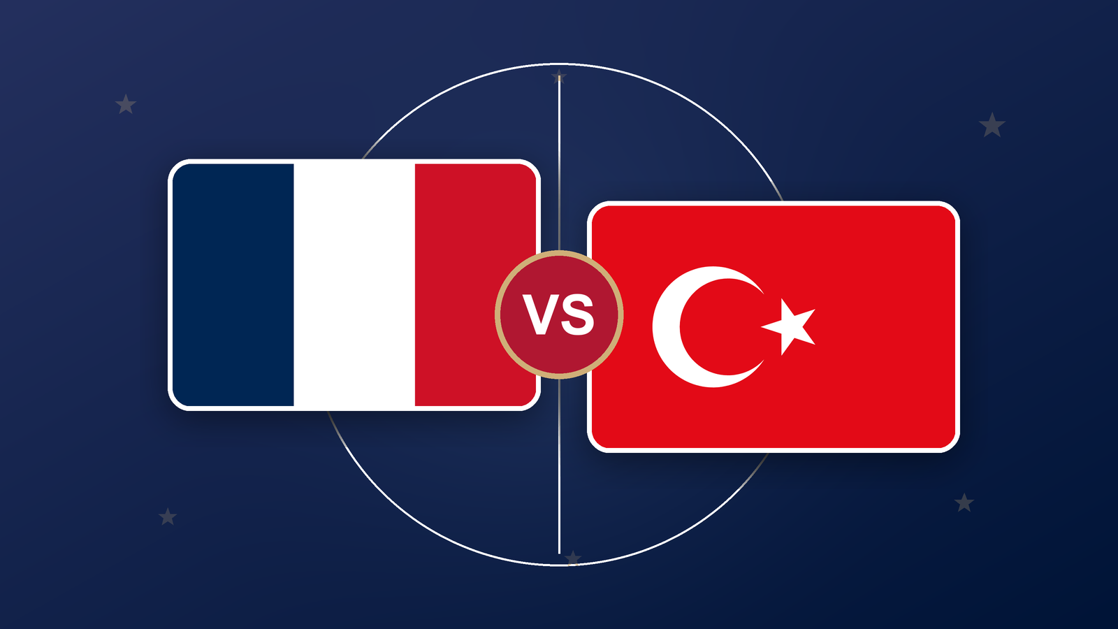 Affiche FRANCE - TURQUIE
